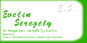 evelin seregely business card